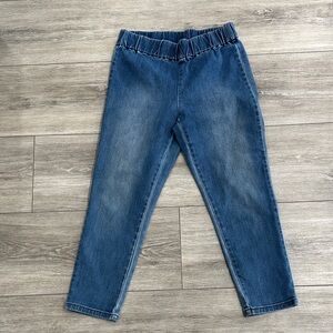 Soft Surroundings Blue Ankle Crop Stretch Jeans